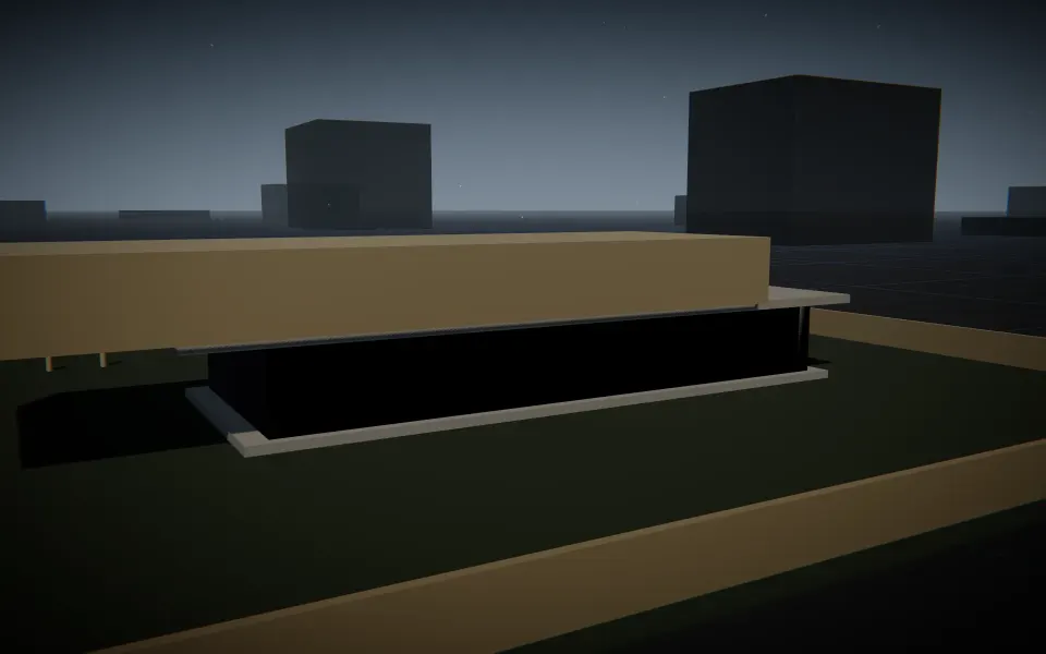 Cantilever at sunset